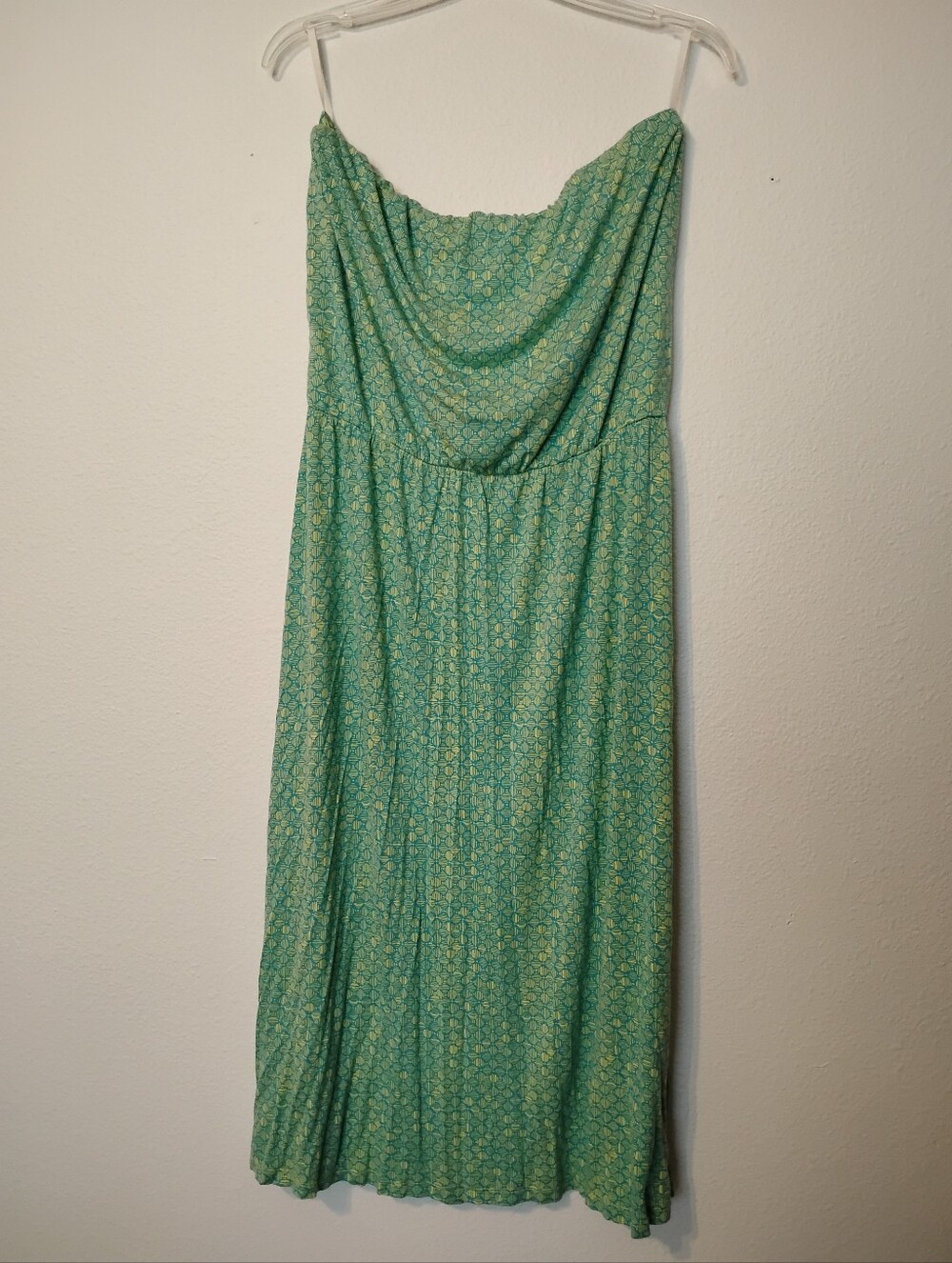 NWOT Attention Multicolor Patterned Sleeveless Tube Midi Dress